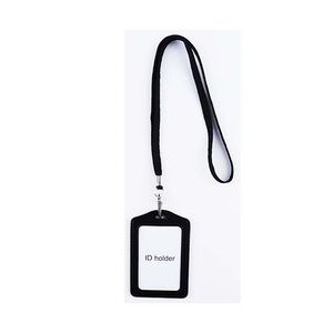 Black Solid ID Holders